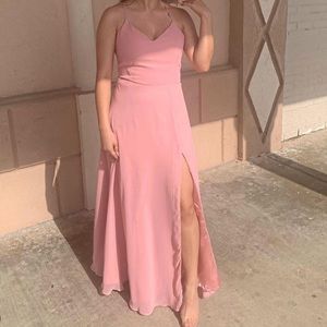 Pink prom dress